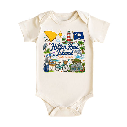 Hilton Head Island South Carolina Baby Bodysuit for Boys Girls