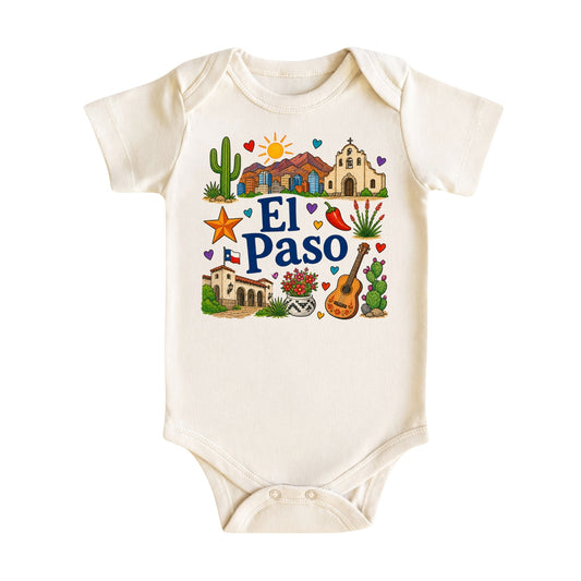 El Paso Baby Bodysuit for Boys Girls