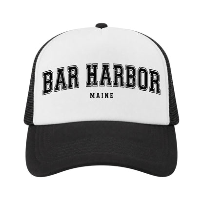 Bar Harbor Trucker Hat for Kids & Adults, Bar Harbor Maine Vacation, Acadia National Park Souvenir Gifts