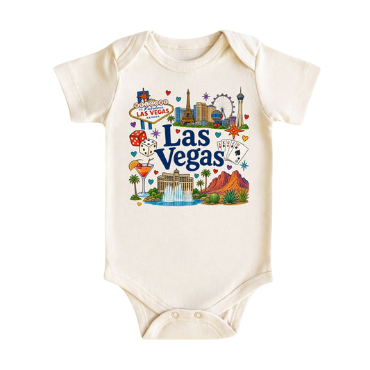 Las Vegas Baby Bodysuit for Boys Girls