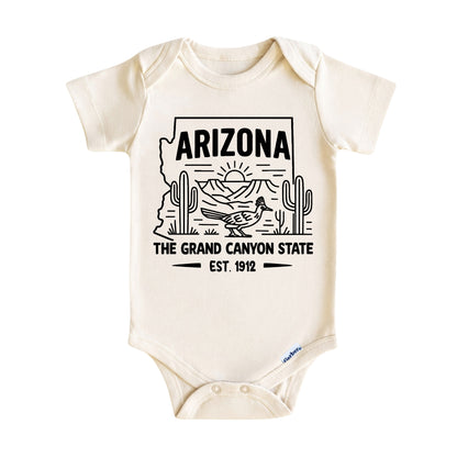 Arizona Baby Onesie ®, The Grand Canyon State Baby Bodysuit for Boys Girls