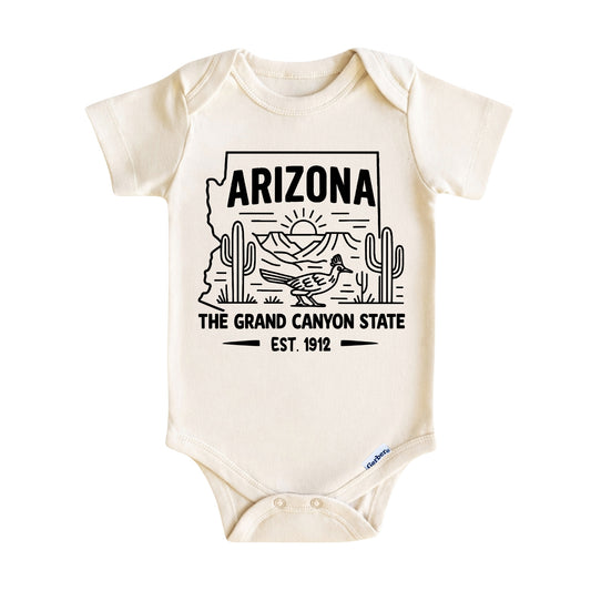 Arizona Baby Onesie ®, The Grand Canyon State Baby Bodysuit for Boys Girls
