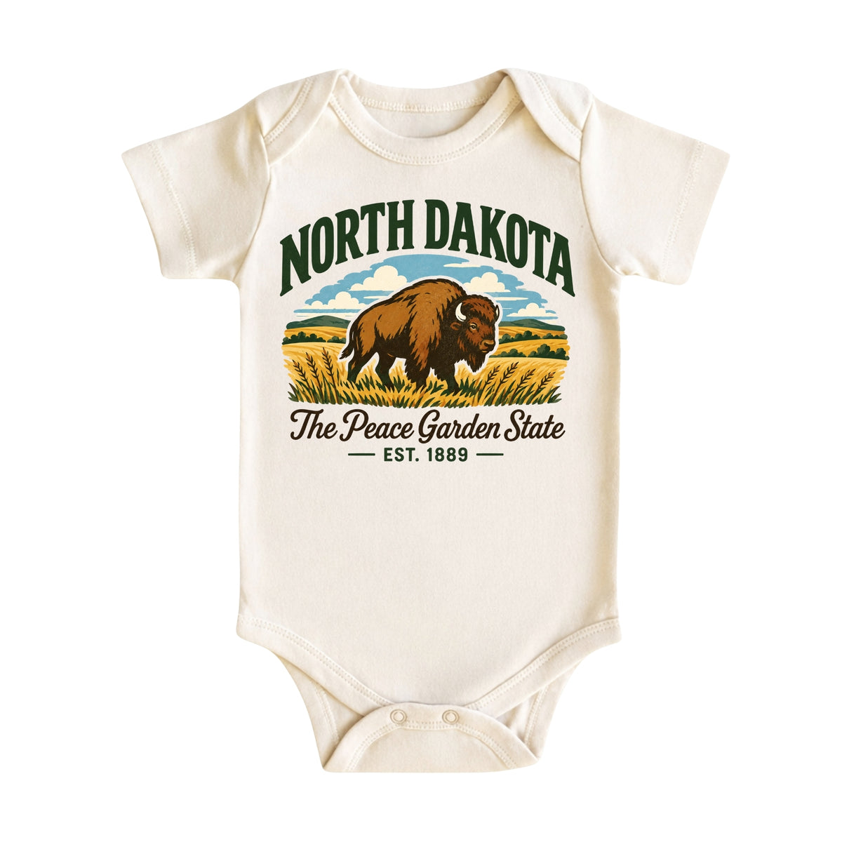 North Dakota Baby Bodysuit