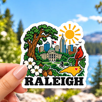 Raleigh Retro Sticker