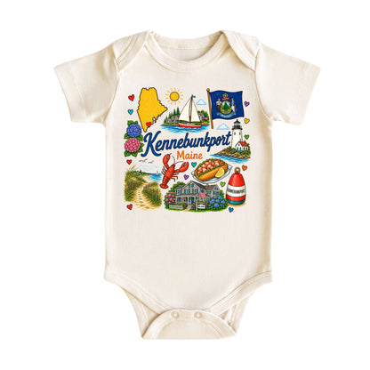 Kennebunkport Maine Baby Bodysuit for Boys Girls