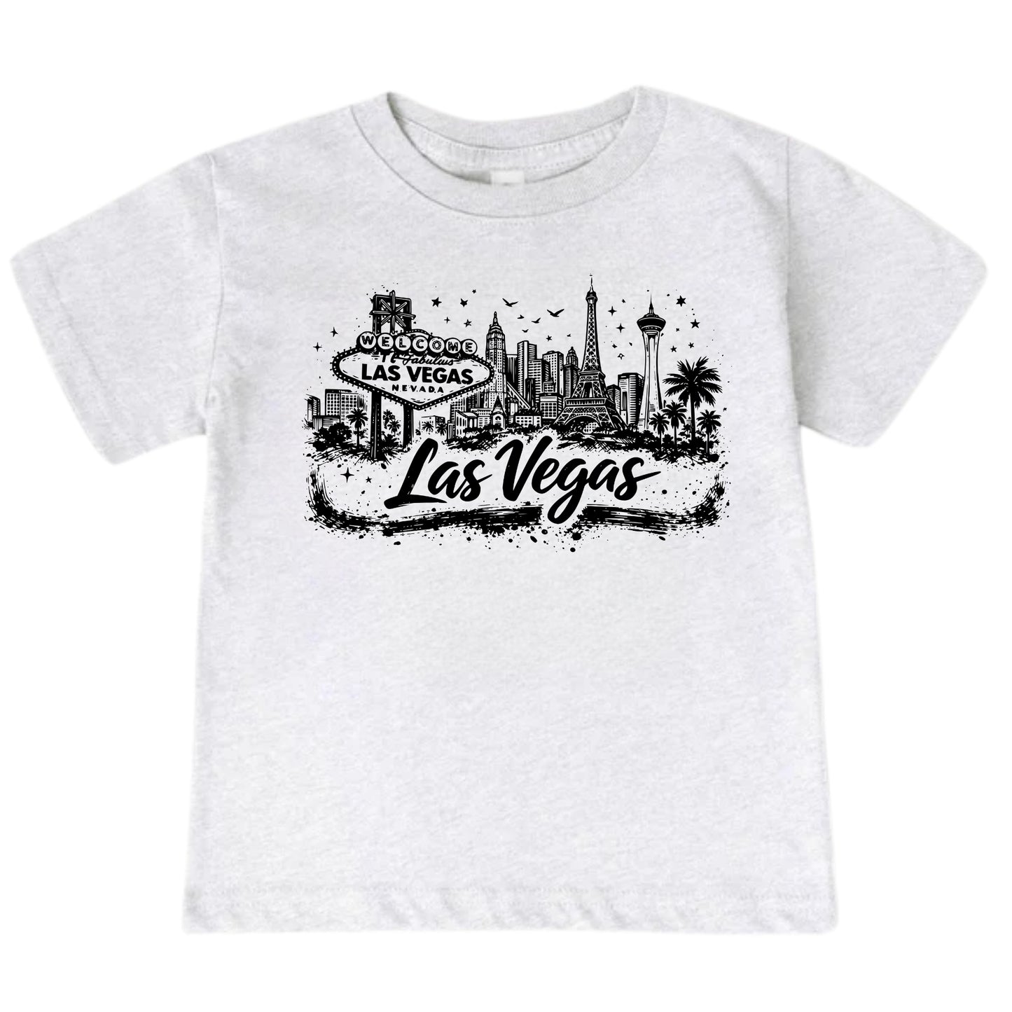 Las Vegas Kids Skyline T-Shirt - City Souvenir Toddler Tee