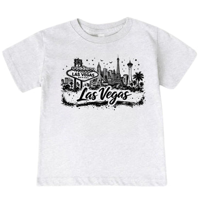 Las Vegas Kids Skyline T-Shirt - City Souvenir Toddler Tee