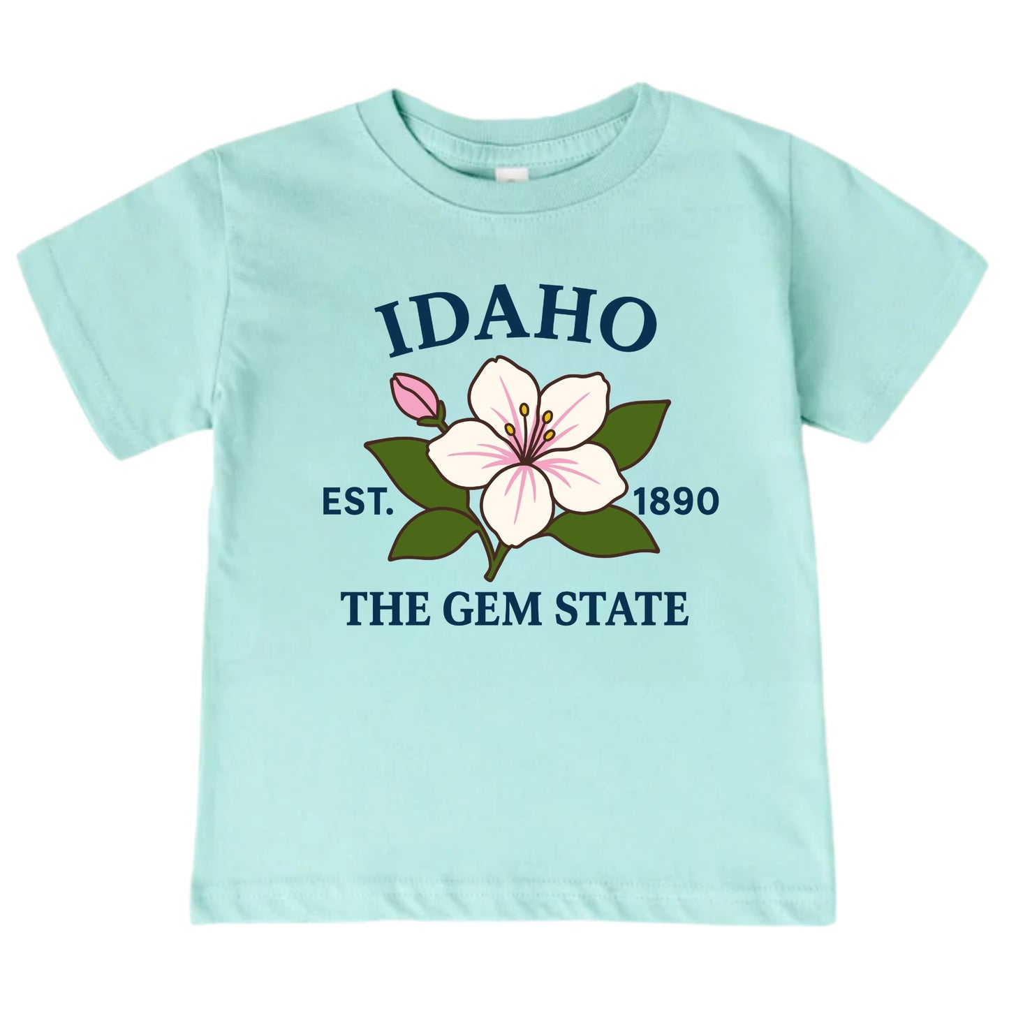 Idaho Syringa Flower Kids T-Shirt