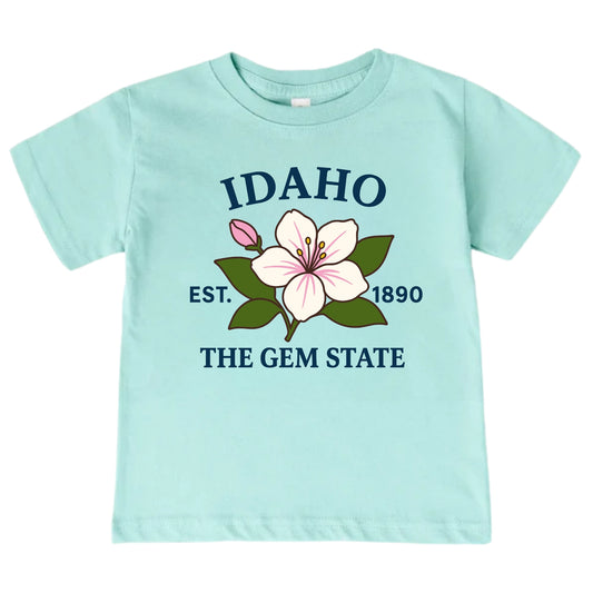 Idaho Syringa Flower Kids T-Shirt