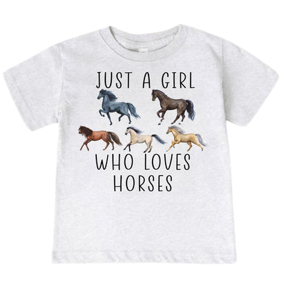 Just A Girl Who Loves Horses Shirt