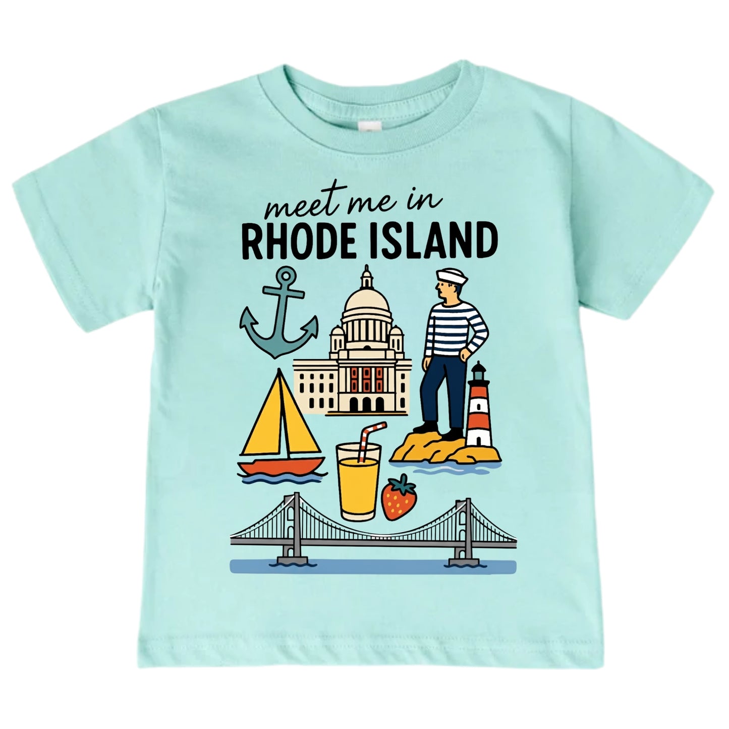 Rhode Island Baby Onesie® - Kids Vacation T-Shirt
