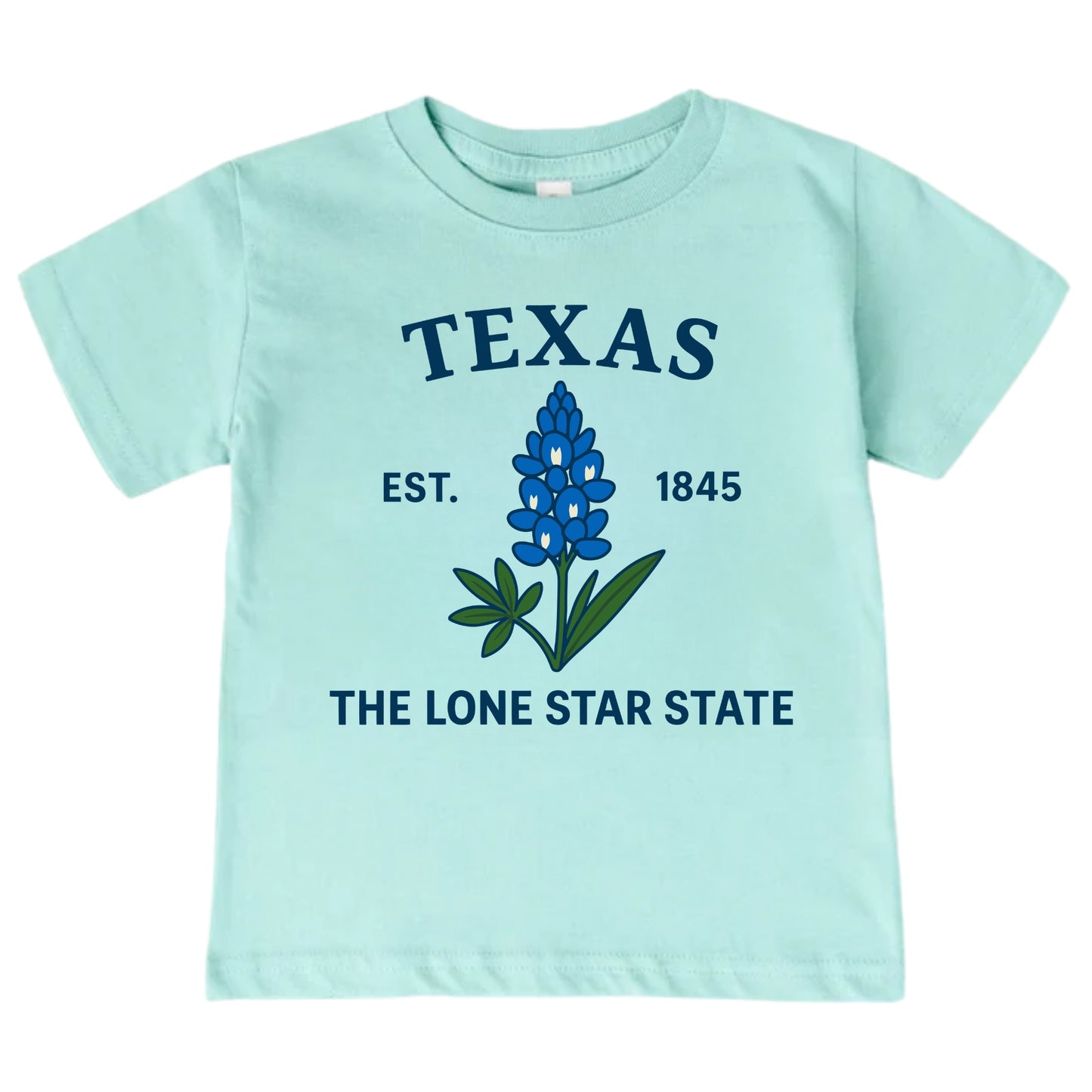 Texas Bluebonnet Floral Kids T-Shirt