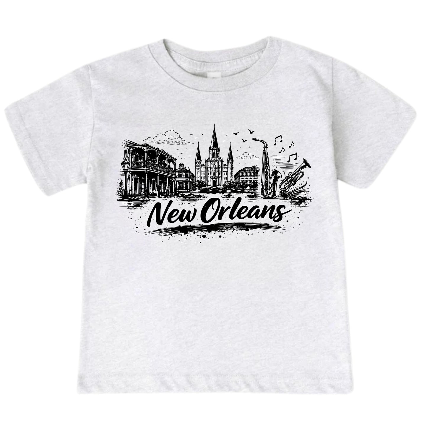 New Orleans Kids Skyline T-Shirt - City Souvenir Toddler Tee