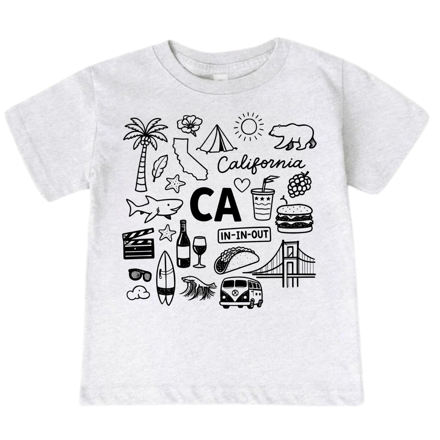 California Icons Kids T-Shirt