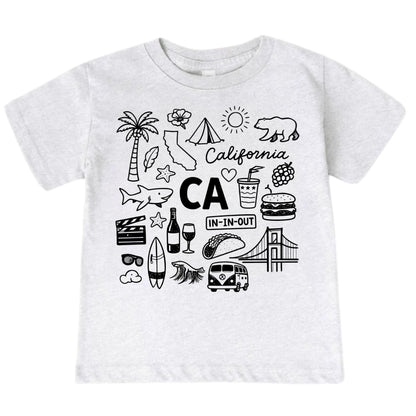 California Icons Kids T-Shirt