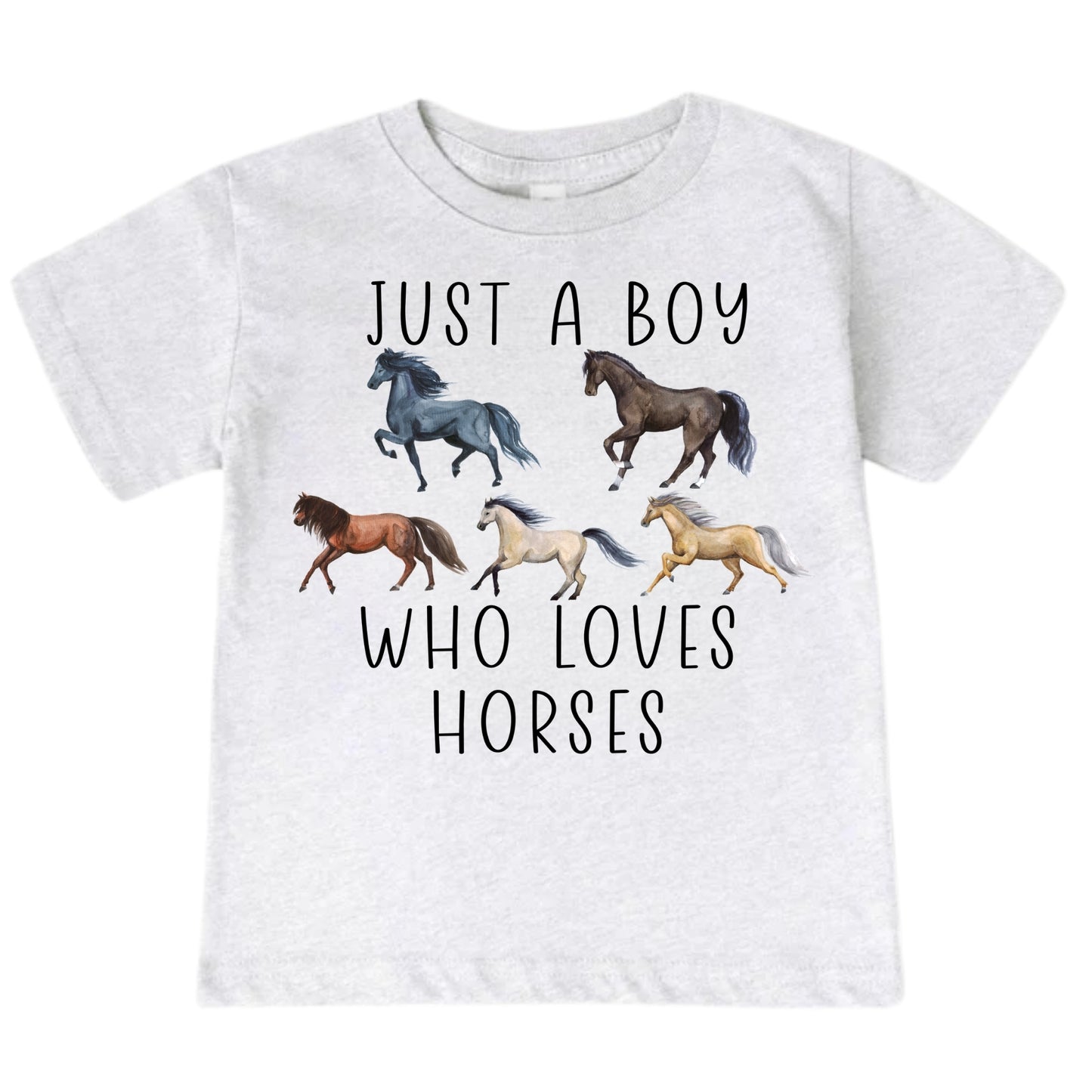 Just A Boy Who Loves Horses Shirt