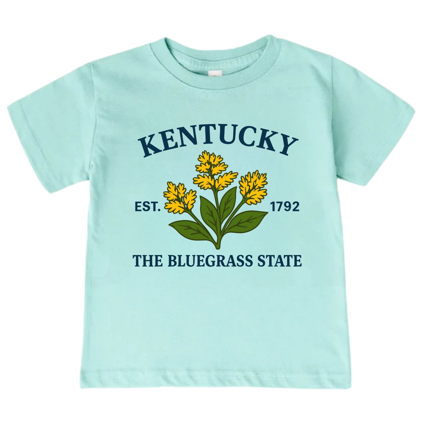 Kentucky Goldenrod Flower Kids T-Shirt