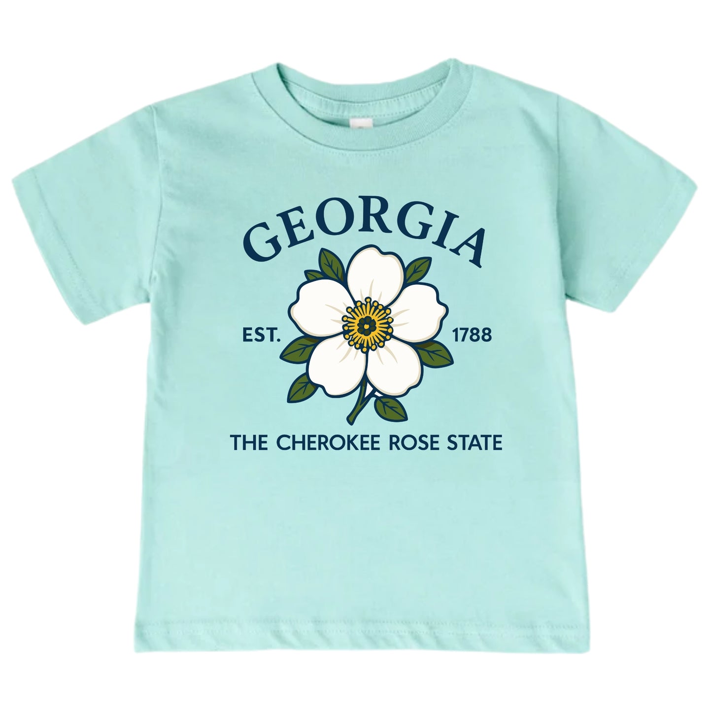 Georgia Cherokee Rose Floral Kids T-Shirt