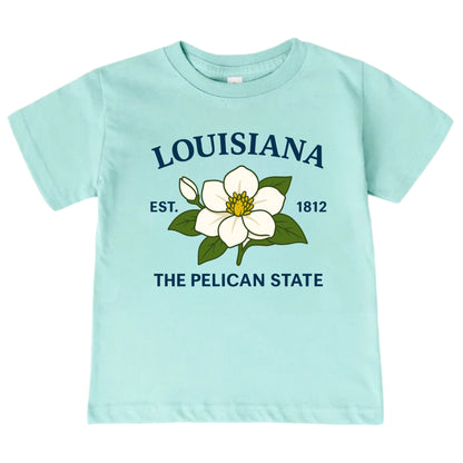 Louisiana Magnolia Flower Kids T-Shirt