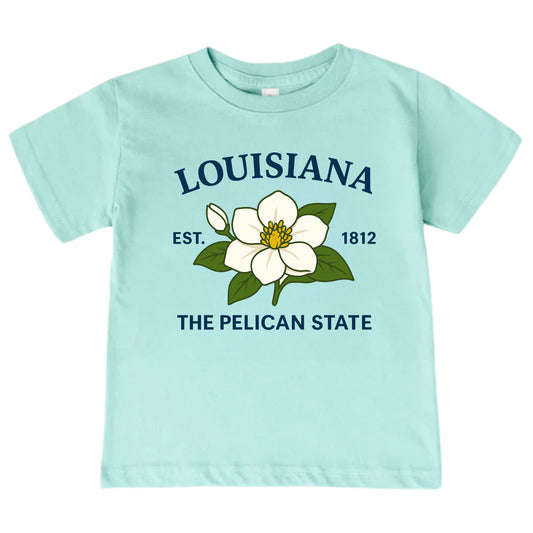 Louisiana Magnolia Flower Kids T-Shirt