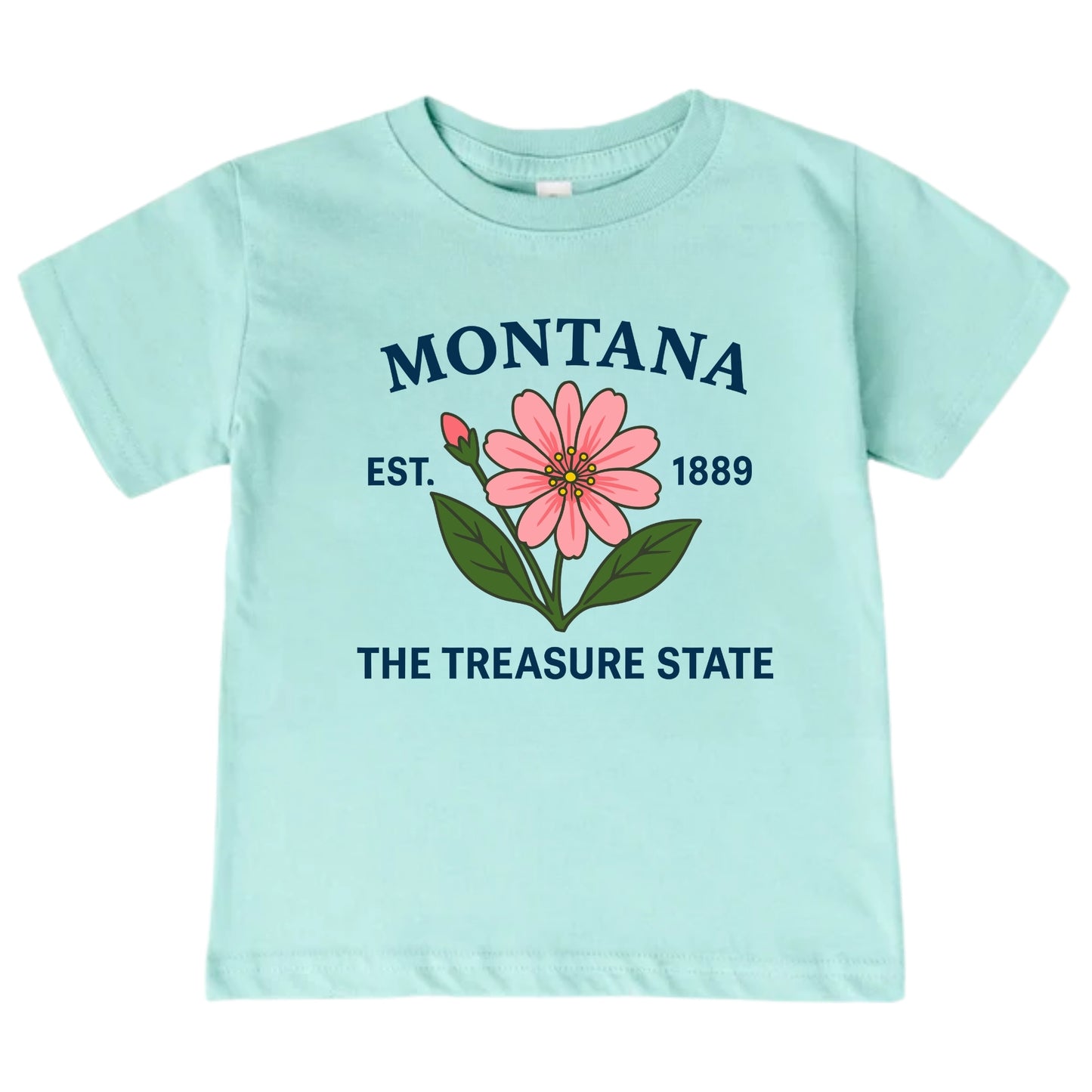 Montana Bitterroot Flower Kids T-Shirt