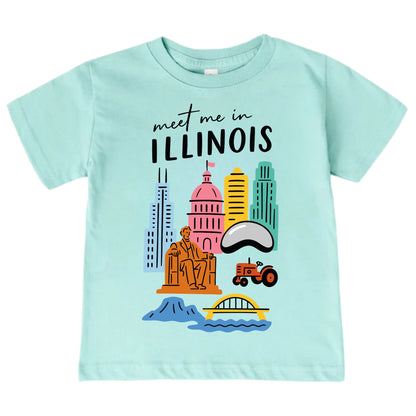 Illinois Baby Onesie® - Chicago Kids Vacation T-Shirt