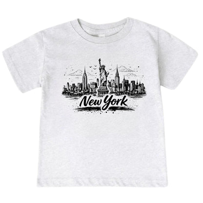New York Kids Skyline T-Shirt - City Souvenir Toddler Tee