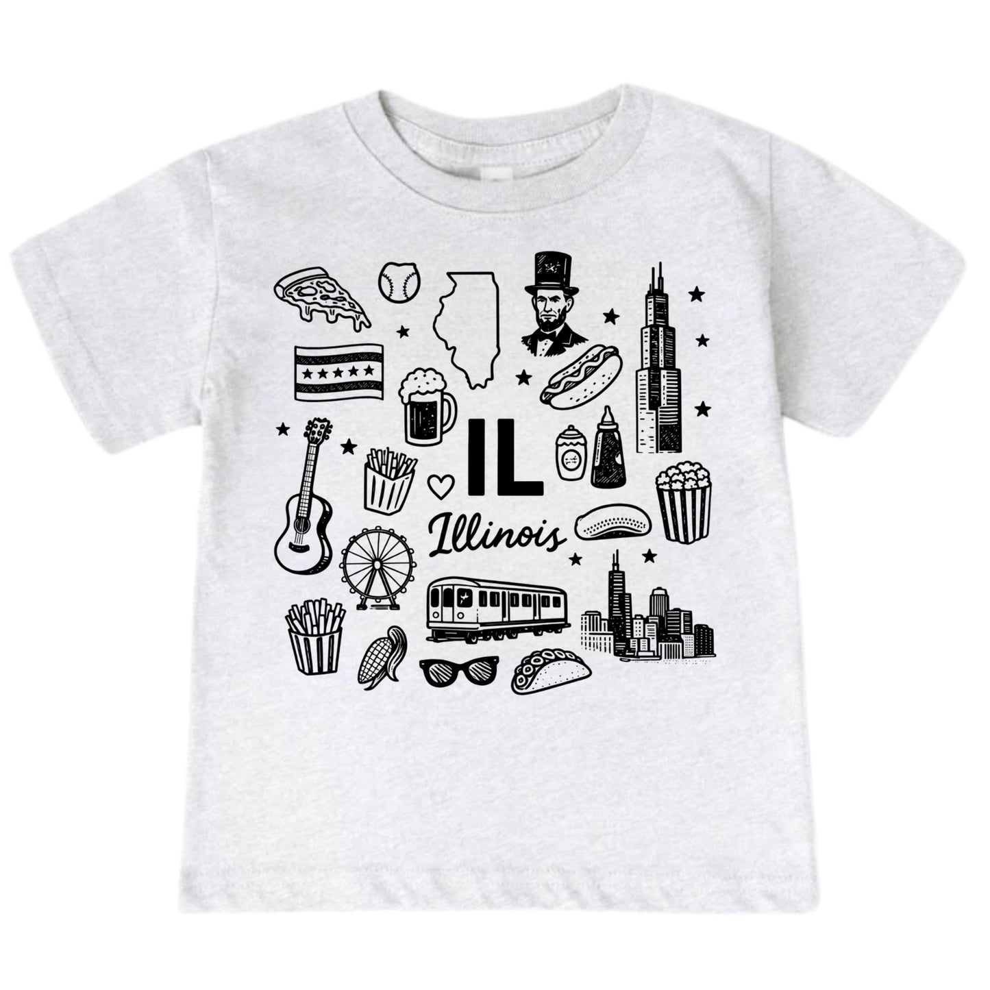 Illinois Icons Kids T-Shirt