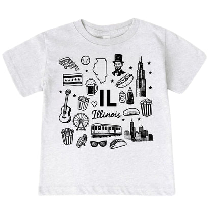 Illinois Icons Kids T-Shirt