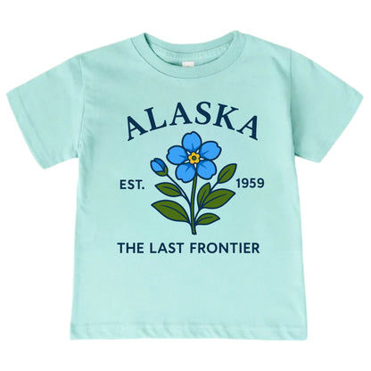 Alaska Forget-Me-Not Flower Kids T-Shirt