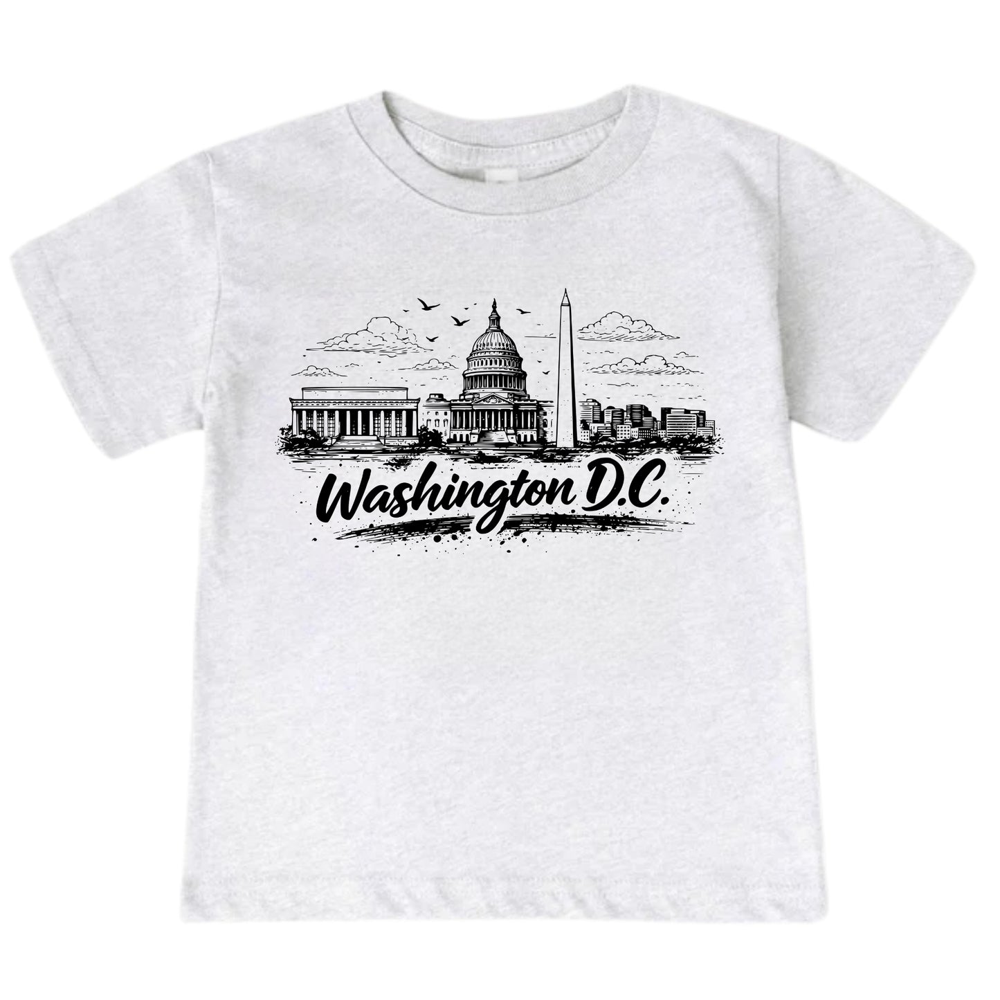 Washington DC Kids Skyline T-Shirt - City Souvenir Toddler Tee