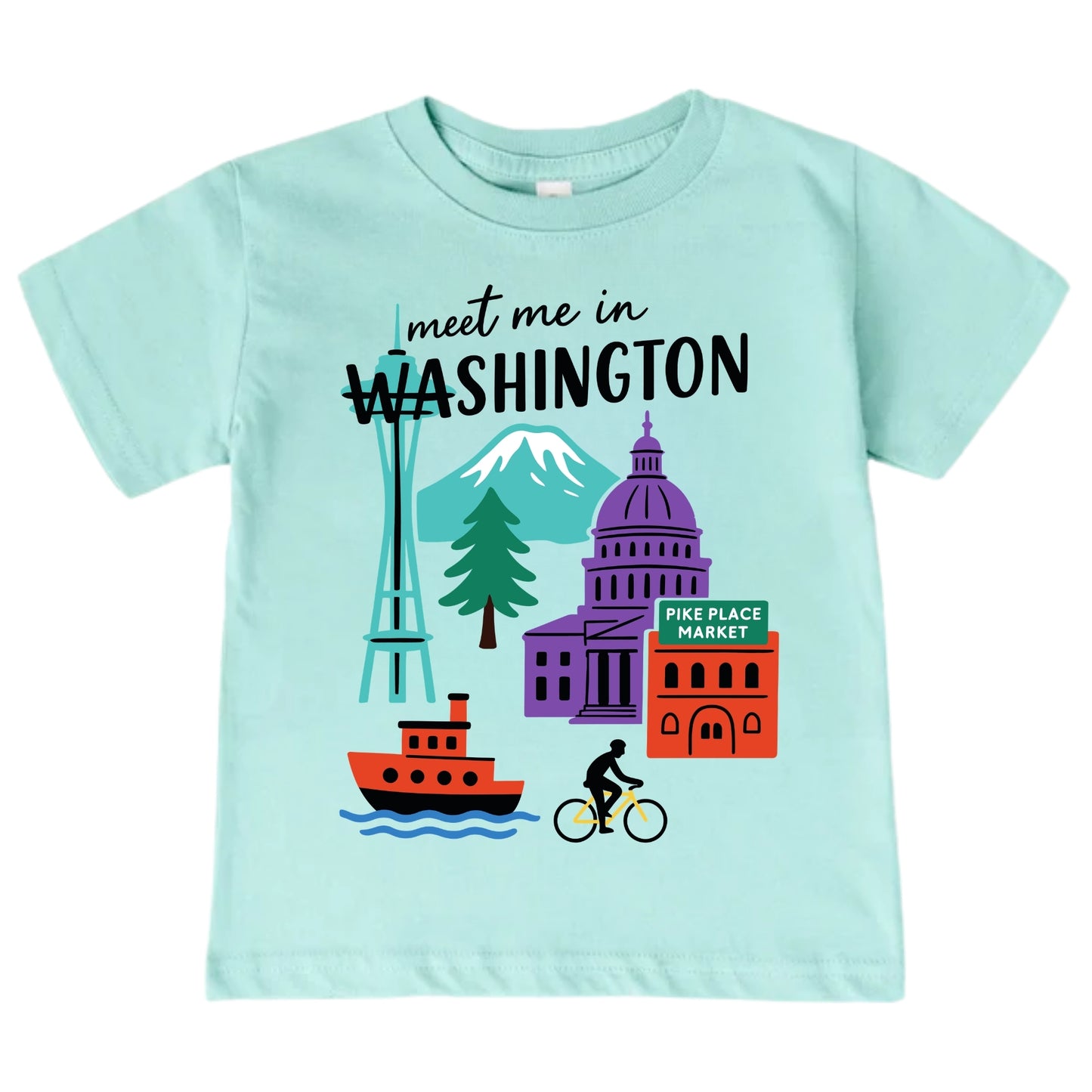 Washington Baby Onesie® - Kids Vacation T-Shirt