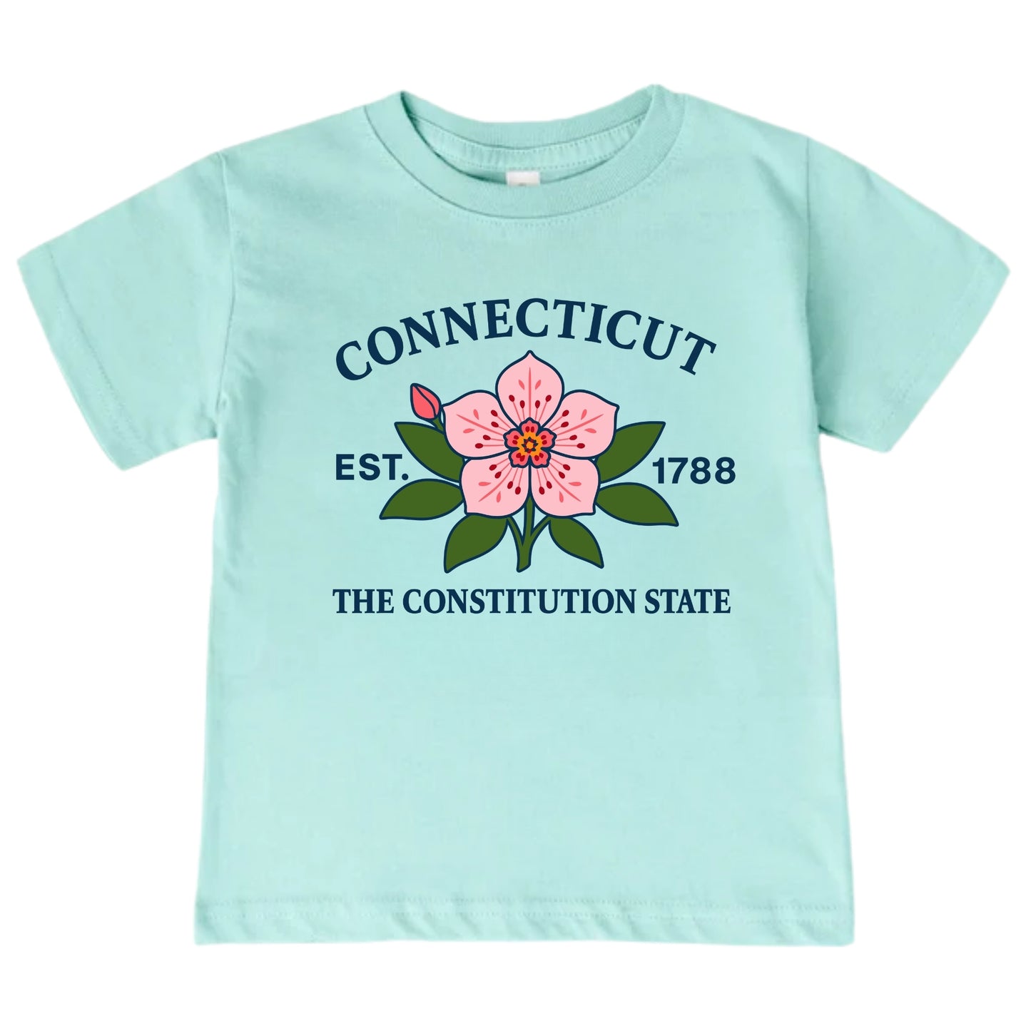 Connecticut Mountain Laurel Floral Kids T-Shirt