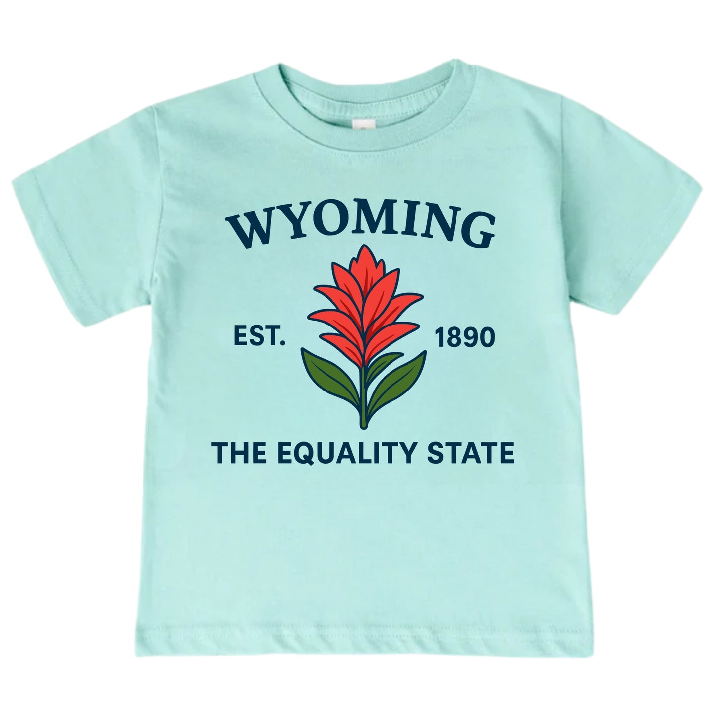Wyoming Indian Paintbrush Floral Kids T-Shirt