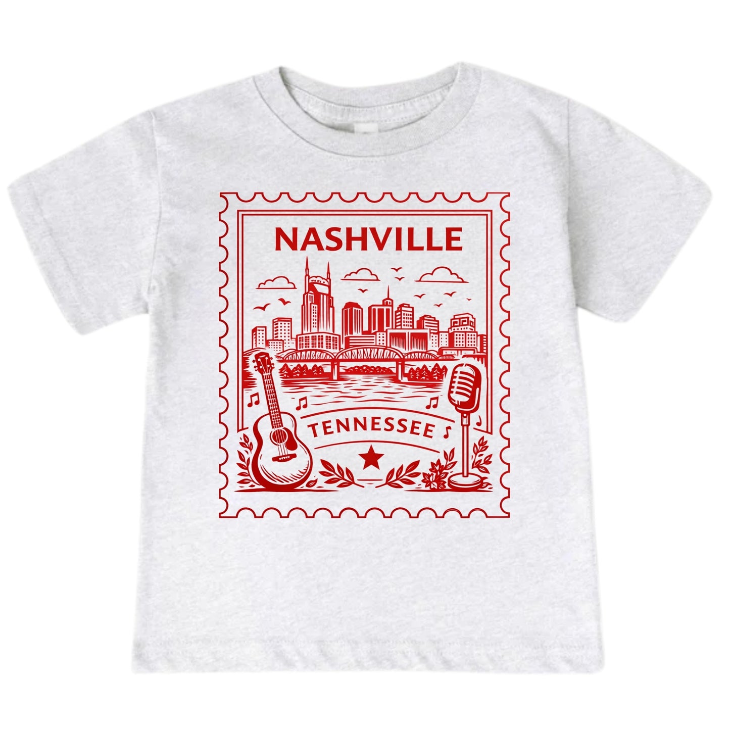 Nashville Tennessee Kids Vintage Postage Stamp T-Shirt