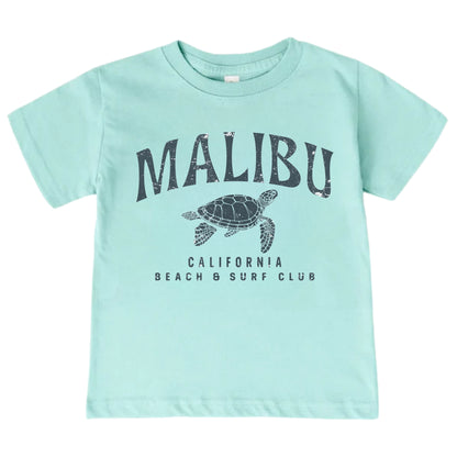 Malibu Beach & Surf Club Baby Onesie ® – California Sea Turtle Baby Tshirt for Boys and Girls