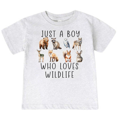 Just A Boy Who Loves Wildlife Shirt