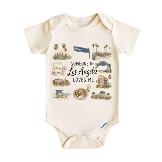 Someone in Los Angeles Loves Me Baby Onesie ®