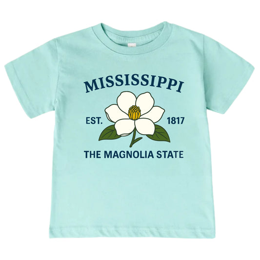 Mississippi Magnolia Flower Kids T-Shirt