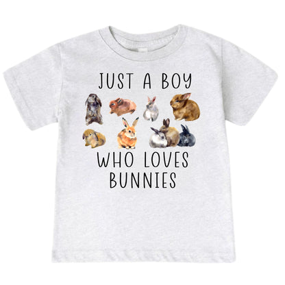Just A Boy Who Loves Bunnies Shirt