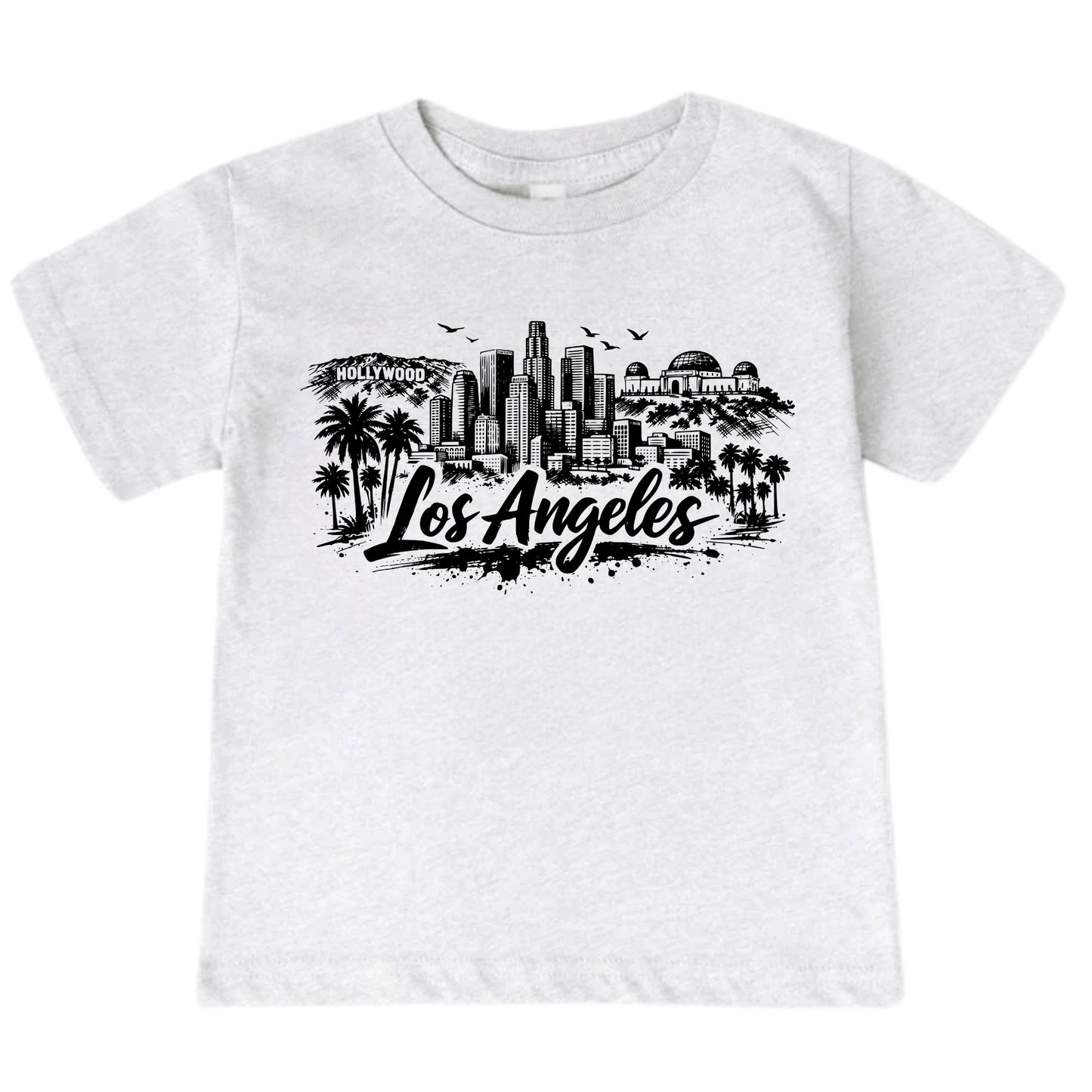 Los Angeles Kids Skyline T-Shirt - City Souvenir Toddler Tee