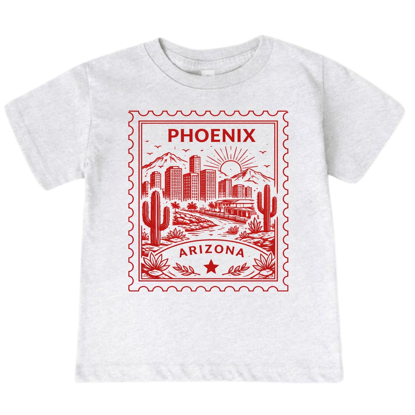 Phoenix Arizona Kids Vintage Postage Stamp T-Shirt