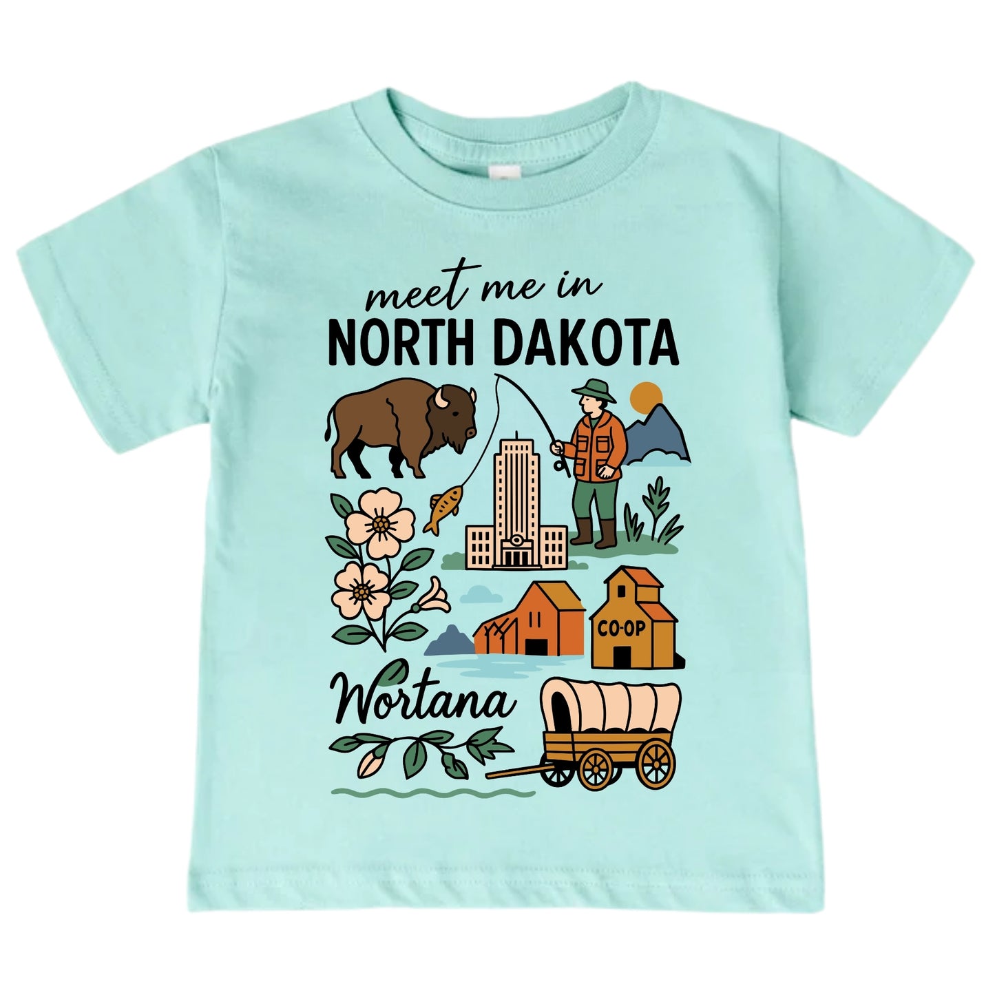 North Dakota Baby Onesie® - Kids Vacation T-Shirt