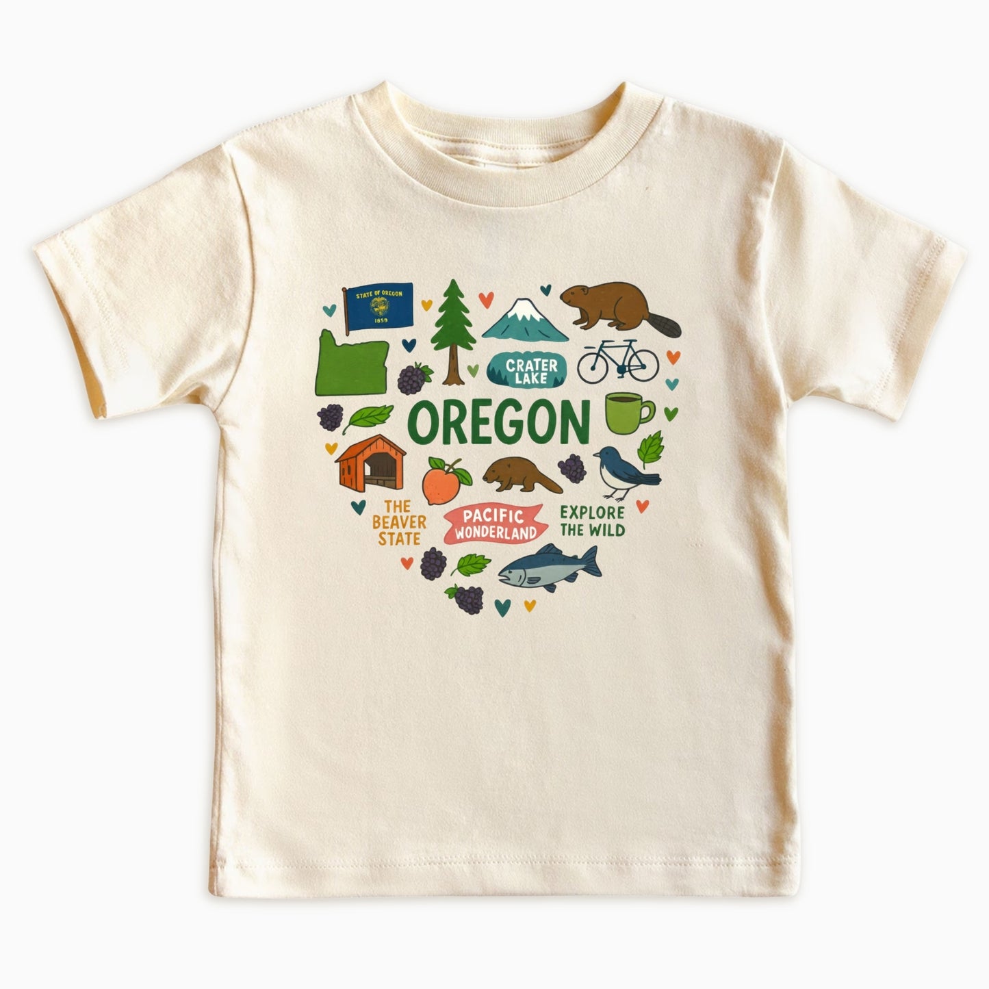 Oregon Kids T-Shirt – Beaver State Icons
