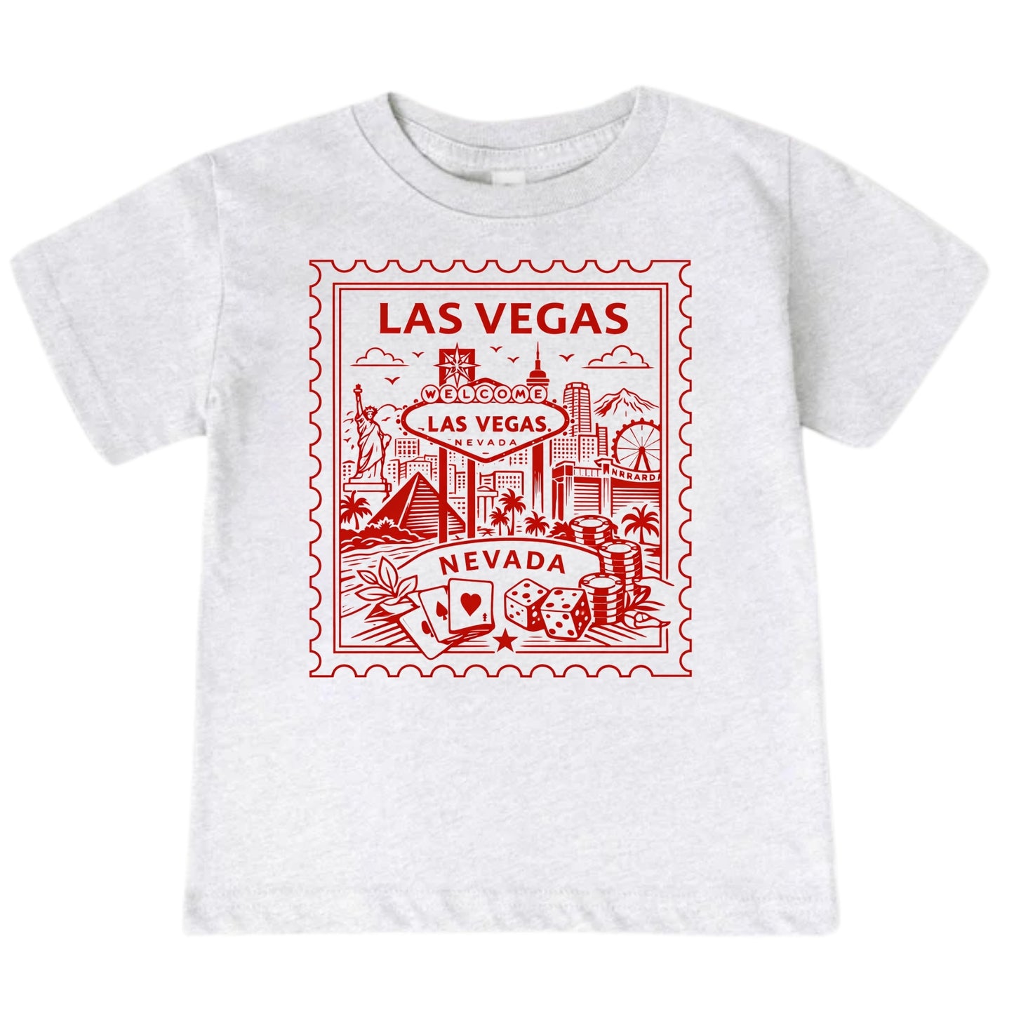 Las Vegas Nevada Kids Vintage Postage Stamp T-Shirt