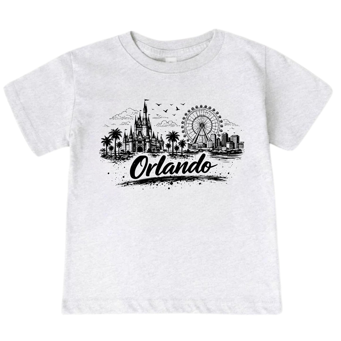 Orlando Kids Skyline T-Shirt - City Souvenir Toddler Tee