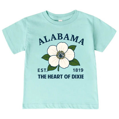 Alabama Camellia Flower Kids T-Shirt