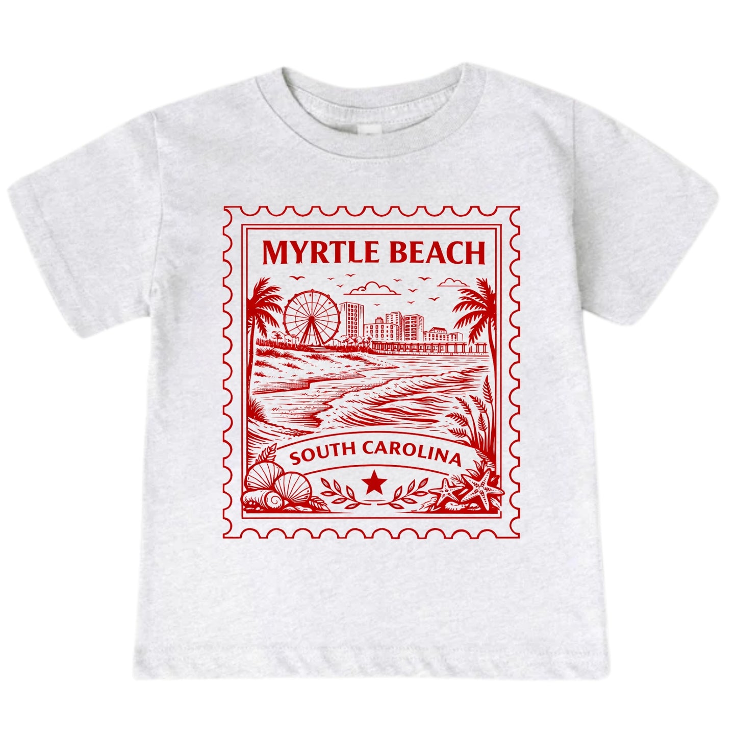 Myrtle Beach South Carolina Kids Vintage Postage Stamp T-Shirt