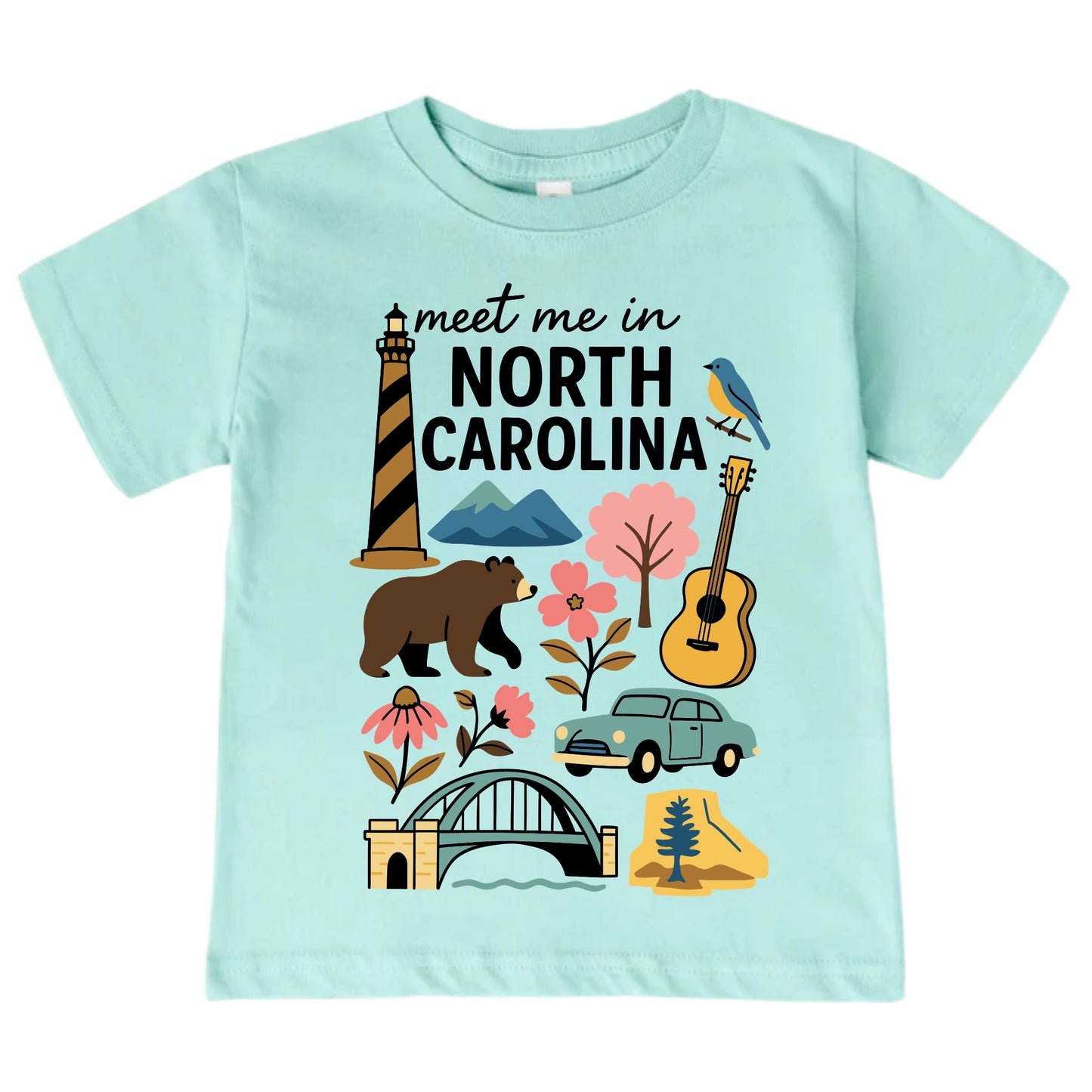 North Carolina Baby Onesie® - Kids Vacation T-Shirt