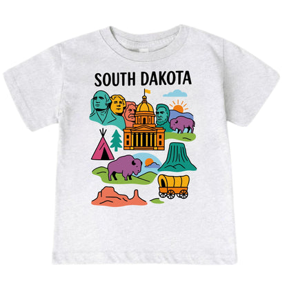 South Dakota Mount Rushmore Kids T-Shirt